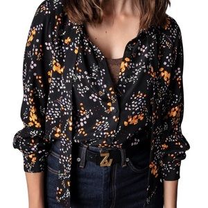 Zadig and Voltaire Taos Spark Flower top